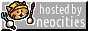 button containing the neocities logo, with text next to it saying "hosted by NeoCities"